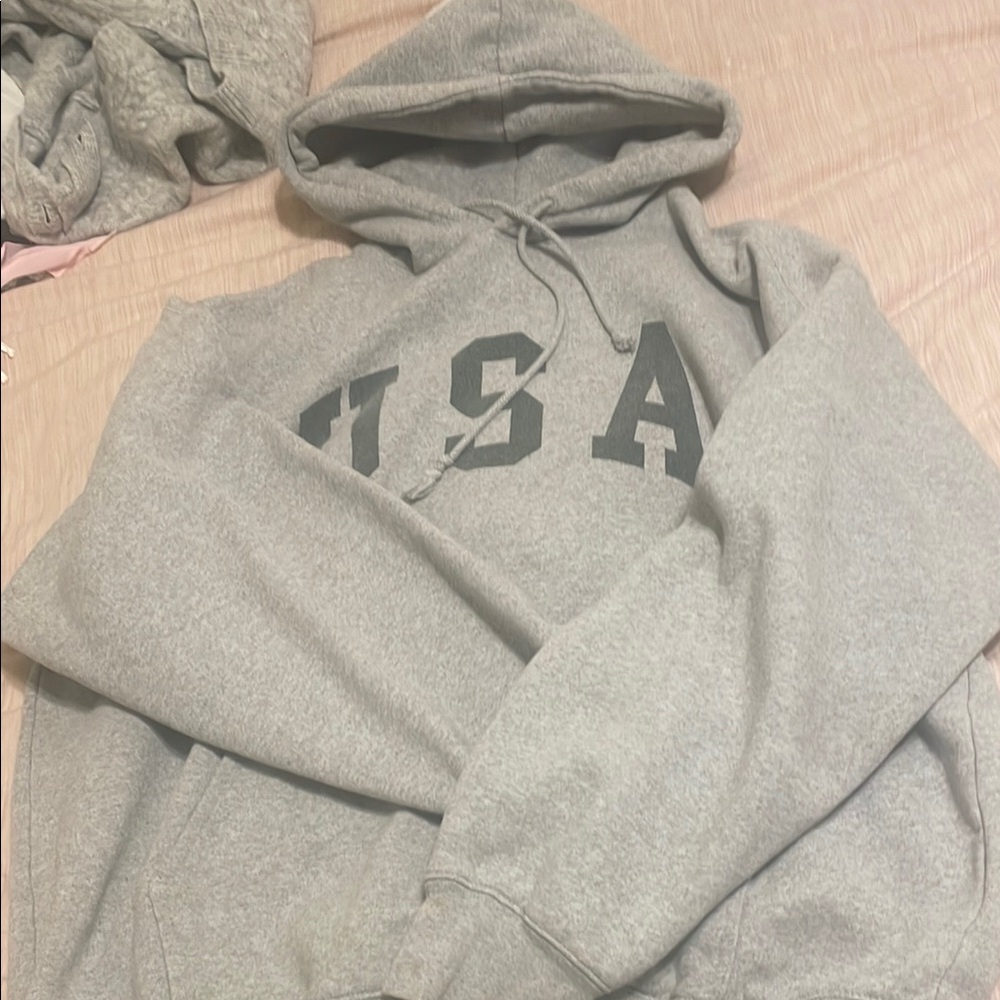 Gray USA Hoodie